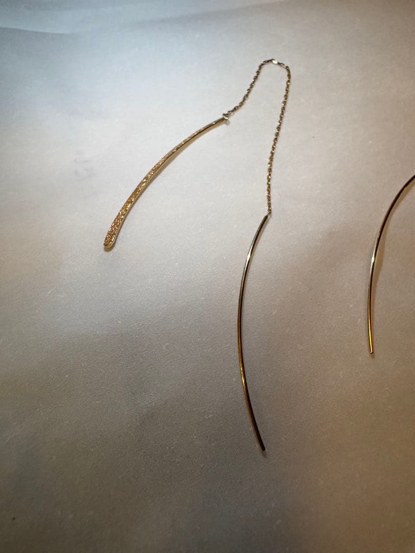 美品！agete ロング アメリカンピアス K10