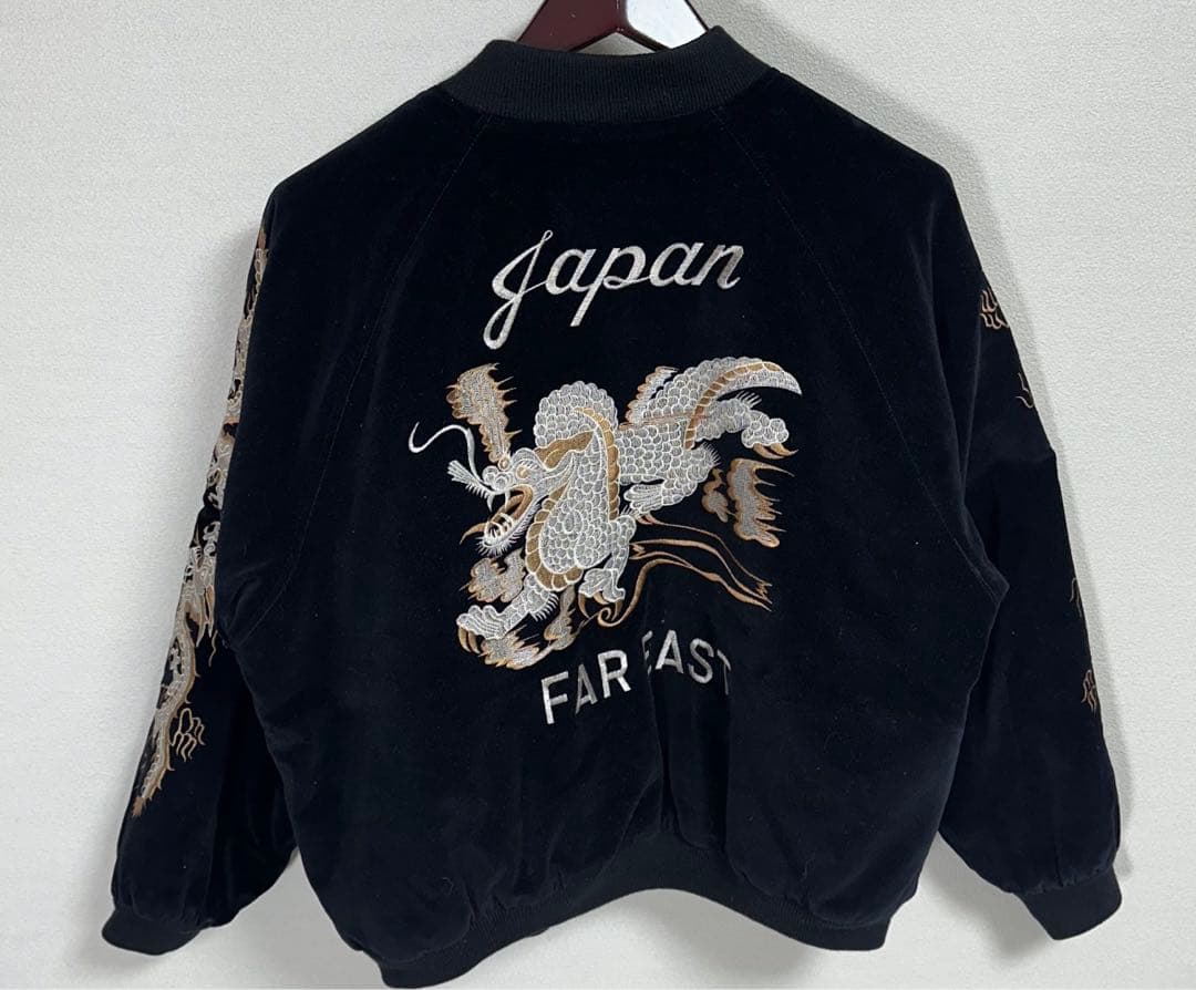 90s〜　ベロア 別珍 スカジャン スーベニアジャケット