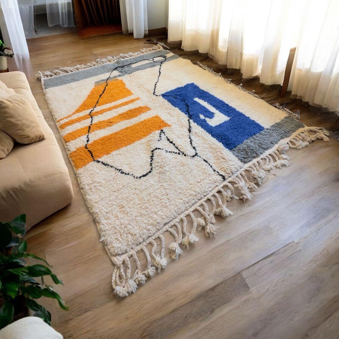 モロッコベニワレン ラグ