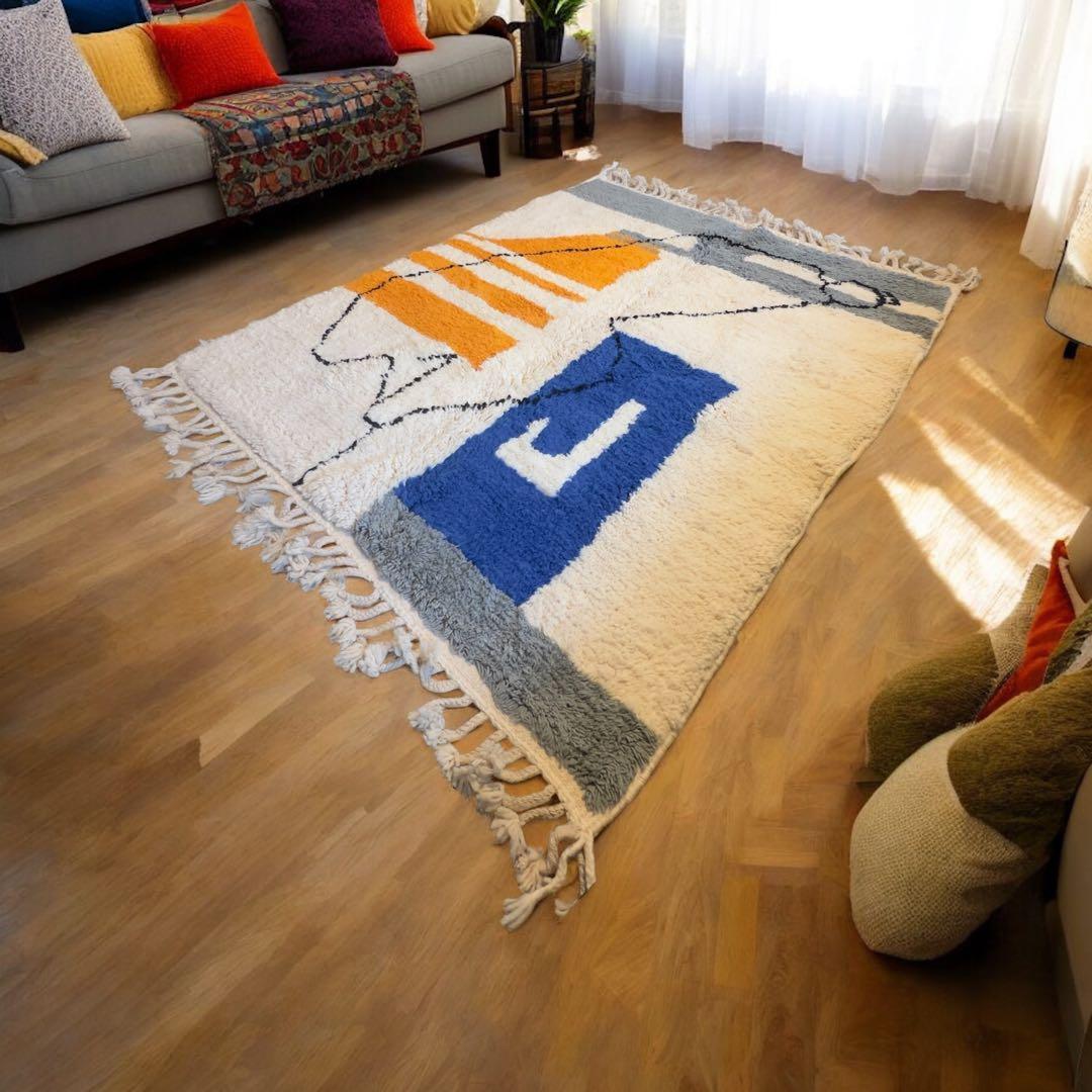 モロッコベニワレン ラグ