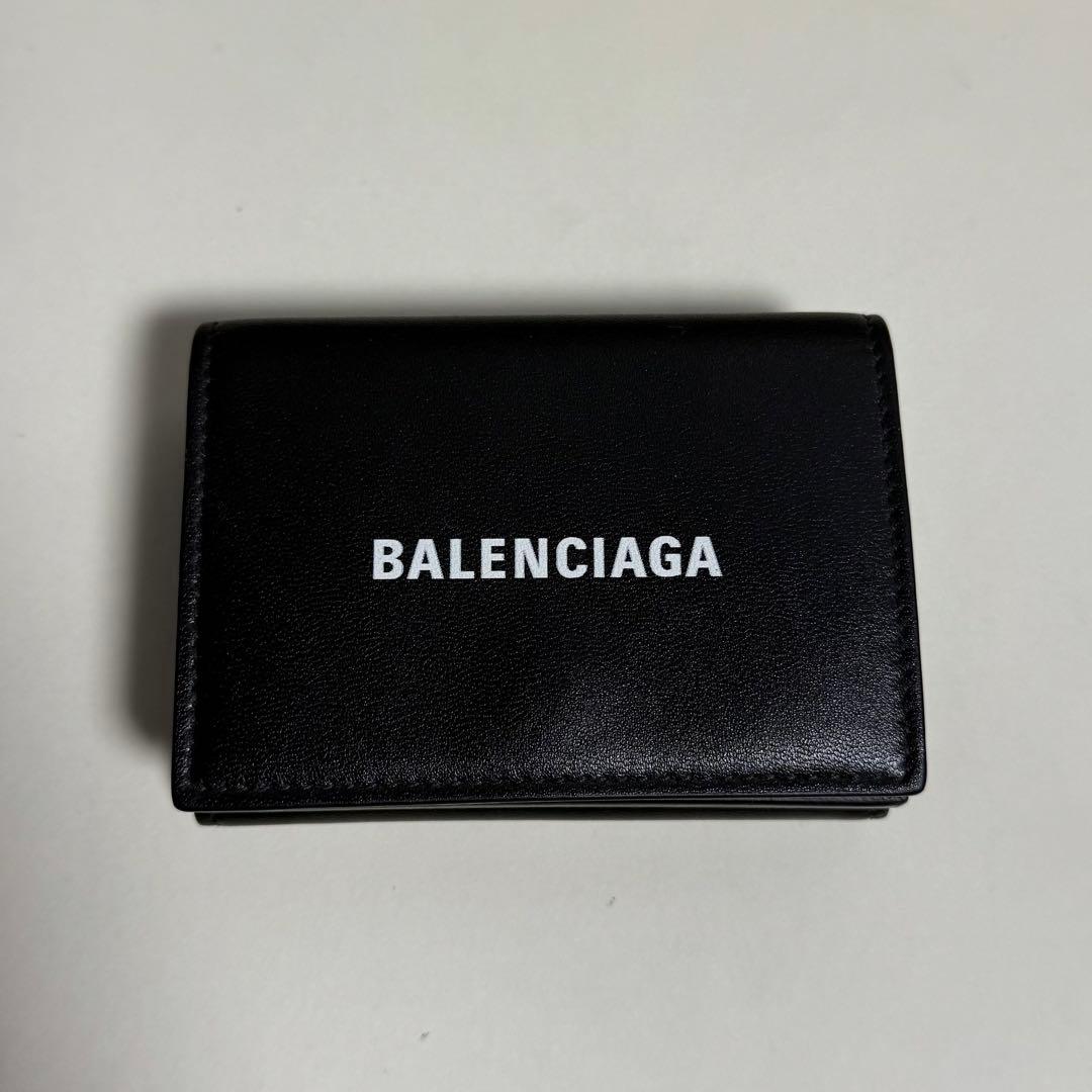 BALENCIAGA 黒 三つ折り財布