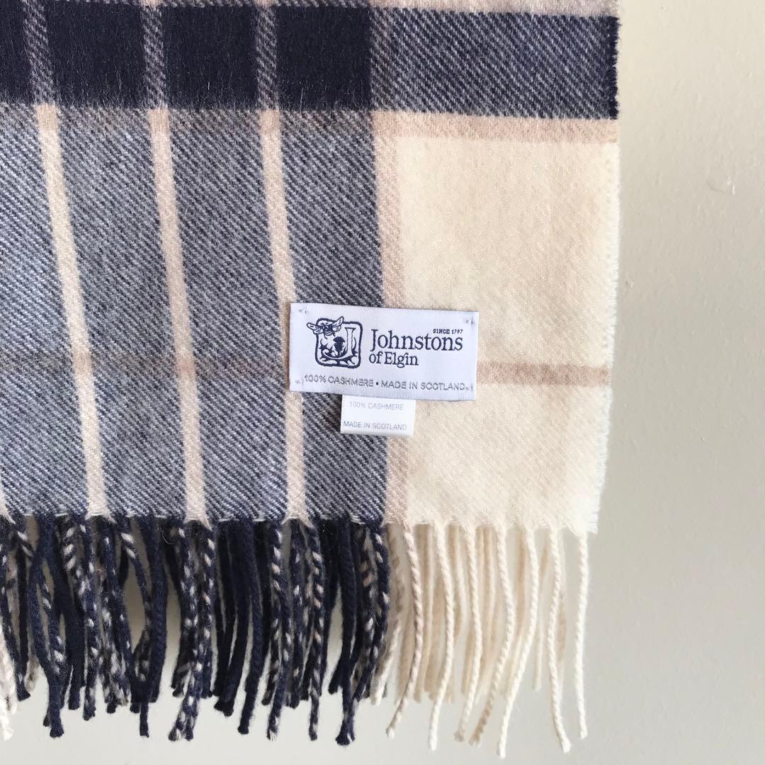 Johnstons カシミヤ100% 大判ストール Knockmore