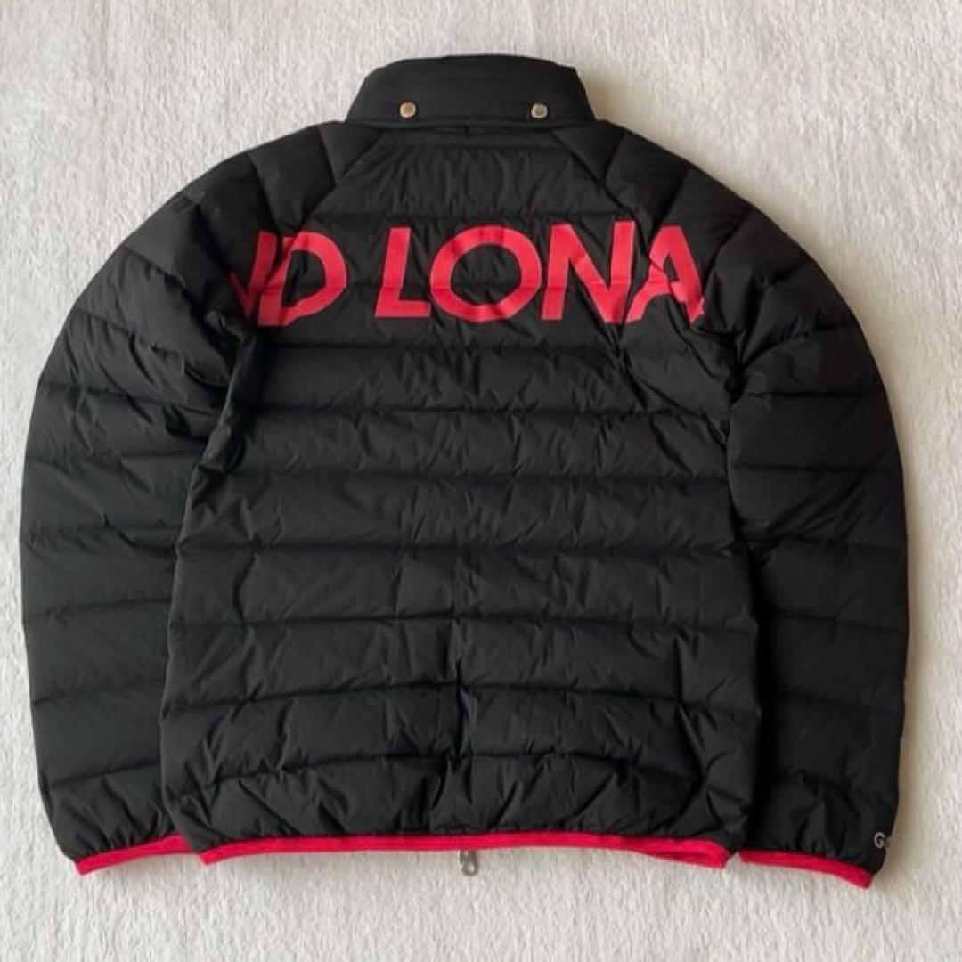 極美品　マークアンドロナ ダウンジャケット ブラック　ピンク　黒　ビッグロゴ