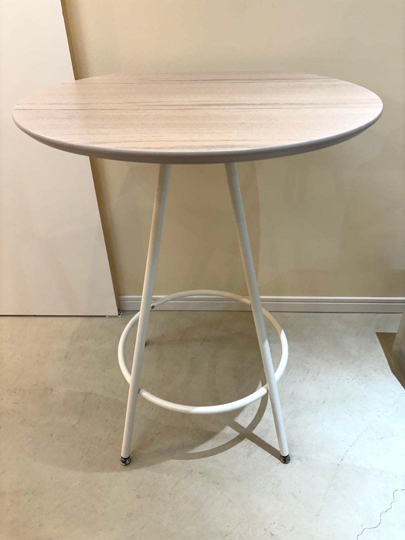 ホワイトウォッシュ サイドテーブル 60cm