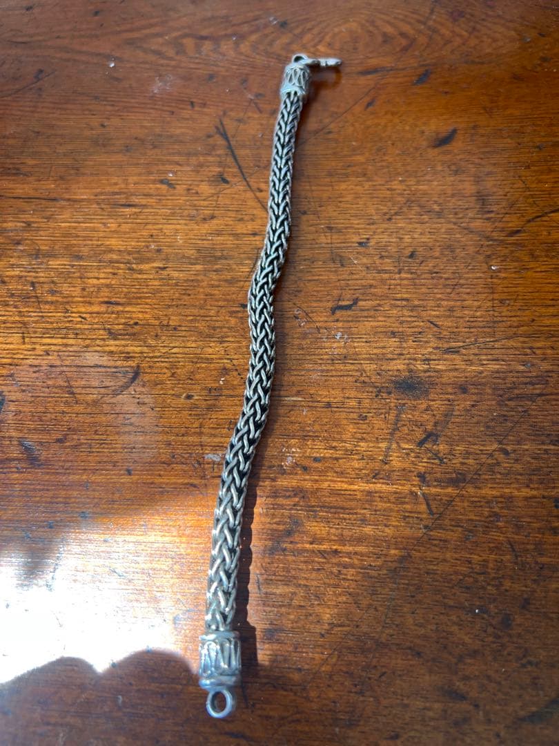 silver925 カレン族　編み込み　ブレスレット