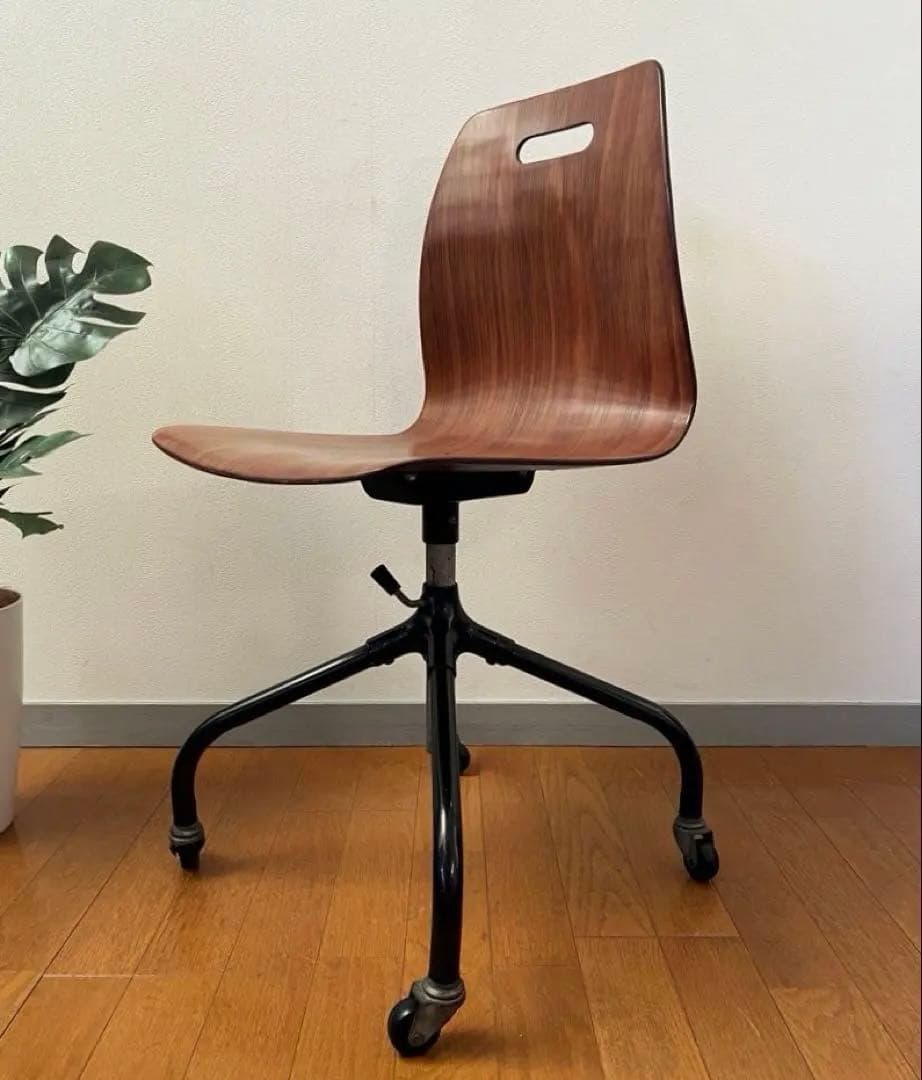 ヴィンテージ　ドイツ　パグホルツ　プライウッドチェア　ミッドセンチュリー　モダン