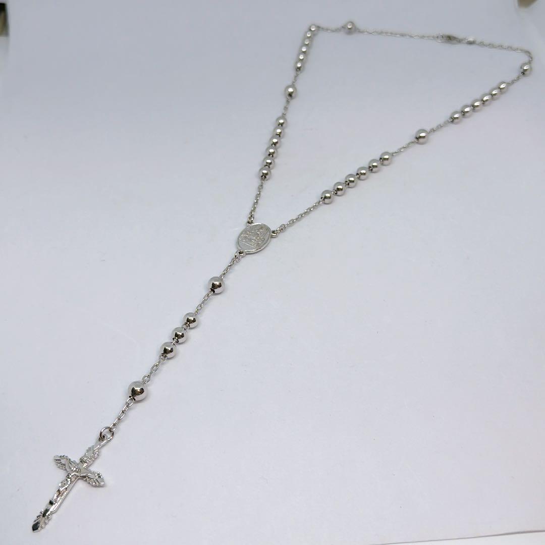 ドルチェアンドガッバーナ シルバー 925 ロザリオ ネックレス