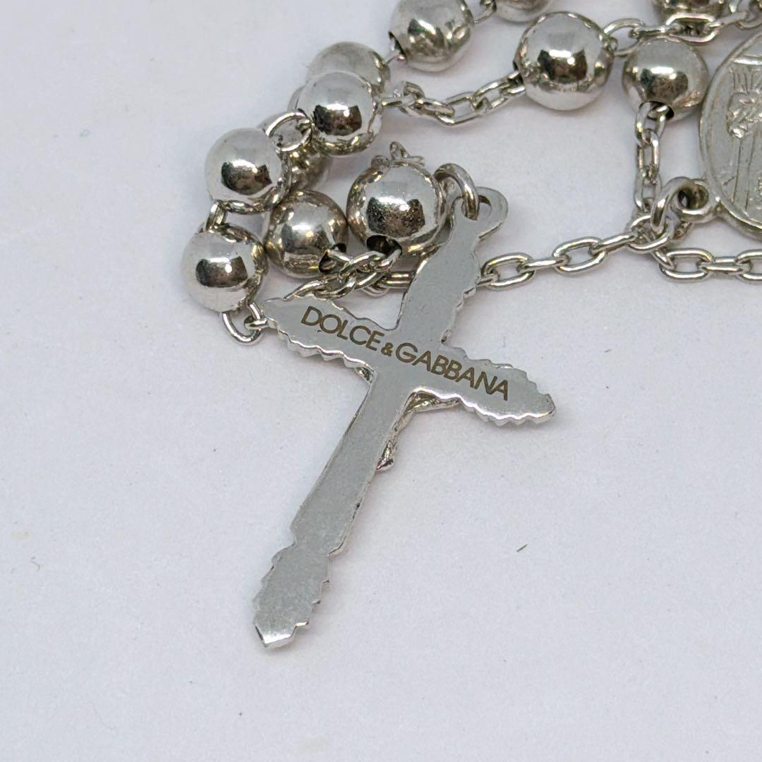 ドルチェアンドガッバーナ シルバー 925 ロザリオ ネックレス