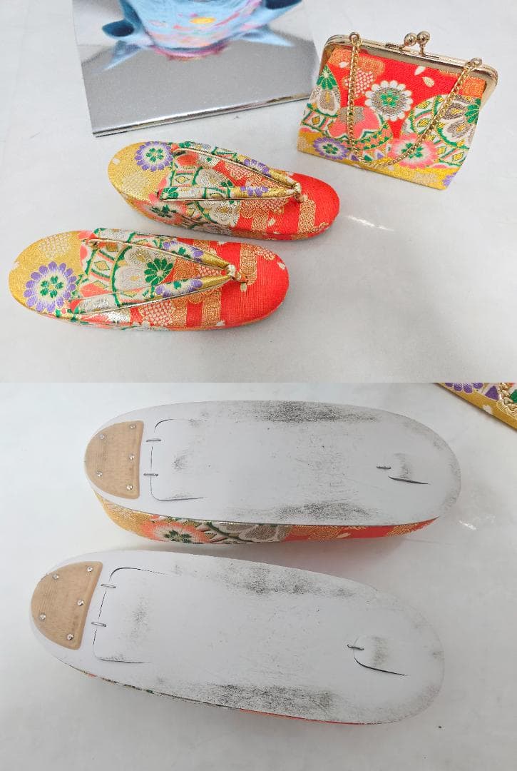 七五三　7歳　水色　着物　セット　女の子 *c74