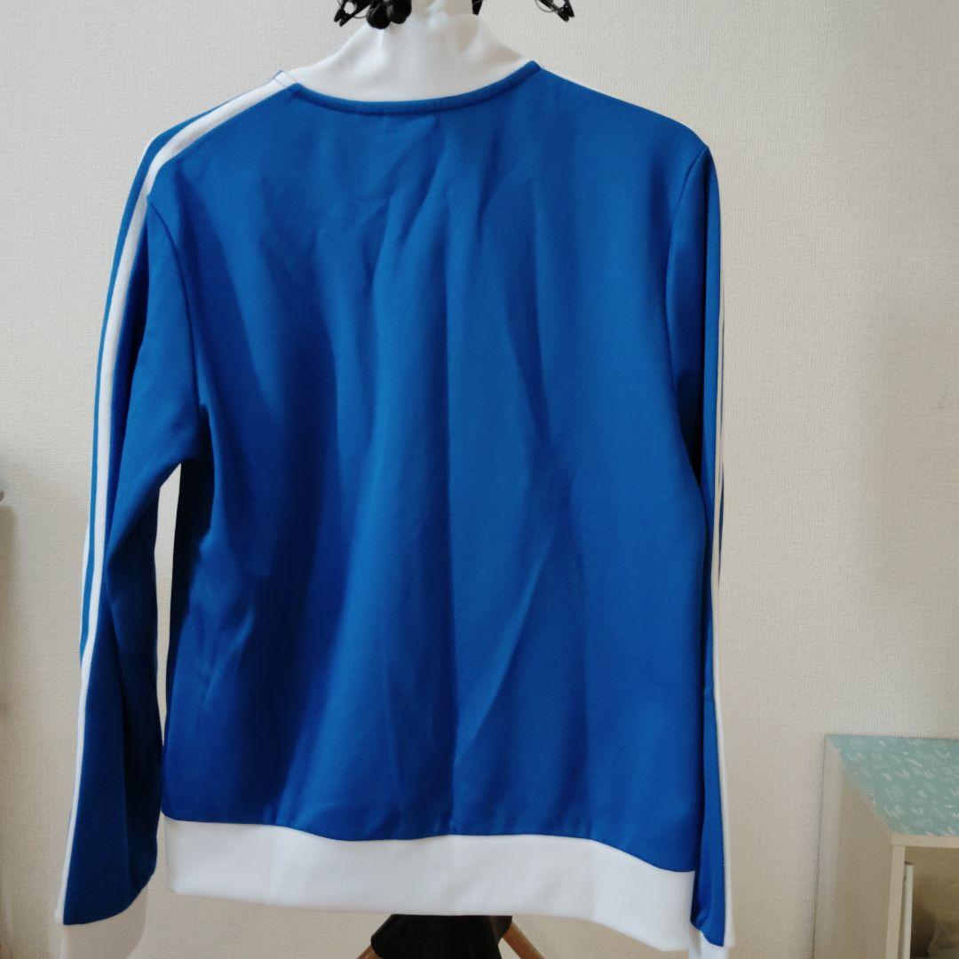 adidasベッケンバウアートラックジャケット青/白　Ｍ ほぼ新品