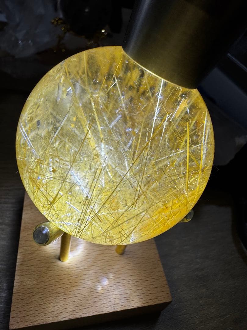 【極上品】コレクション級　ゴールドルチルスフィア 丸玉　約5.4 証明書付