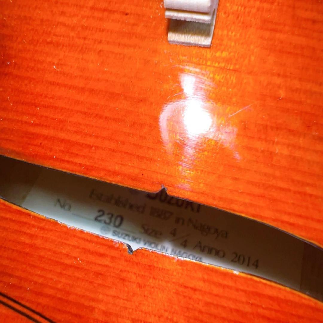 SUZUKI スズキ　バイオリン No230 4/4 2014 弓　ハードケース