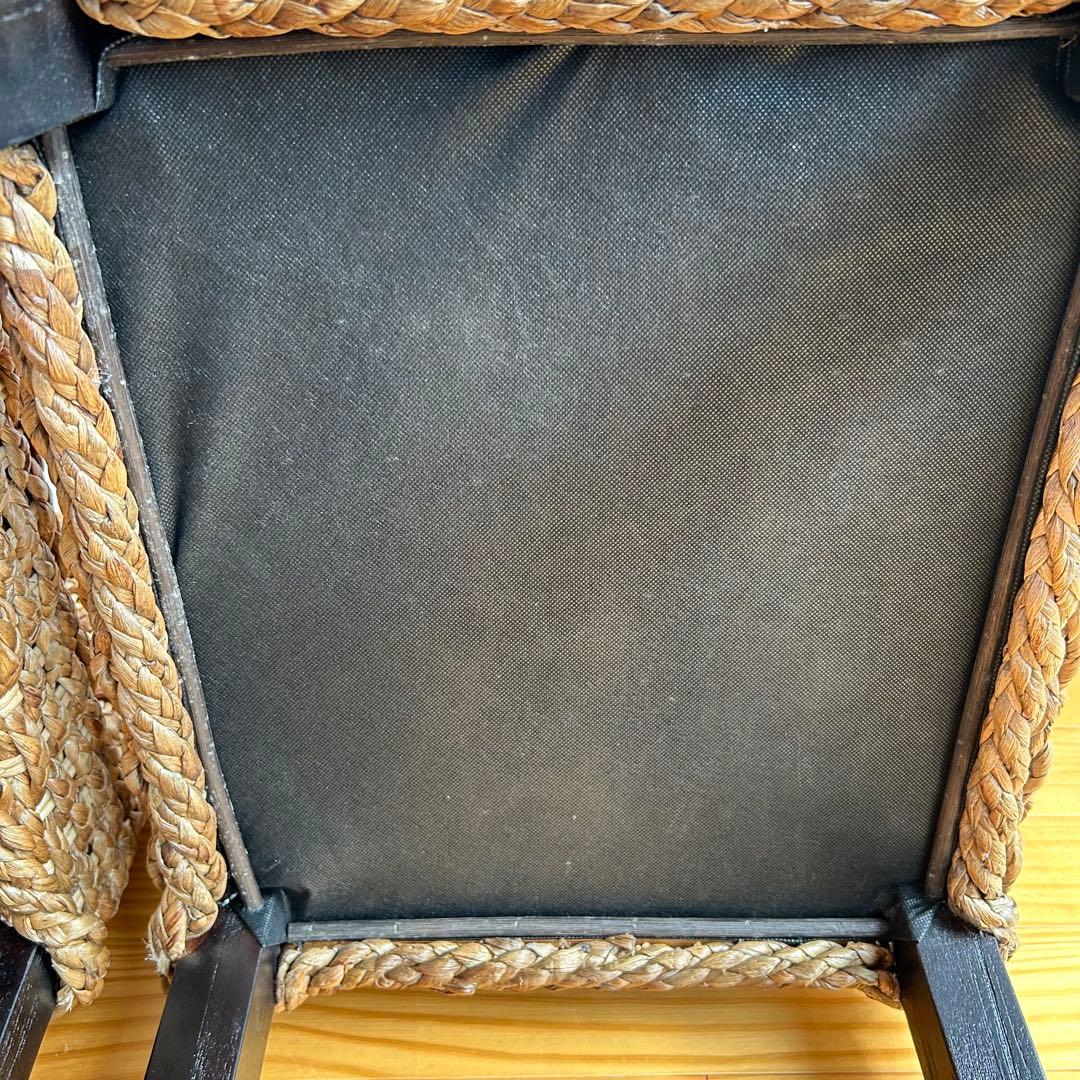 【美品】アジアン家具　ダイニングチェア　ウォーターヒヤシンス　バリ島　2脚セット