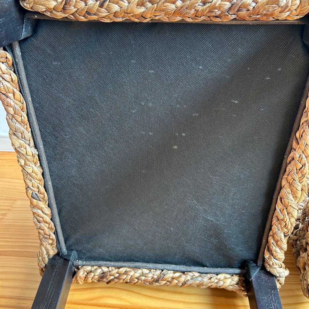 【美品】アジアン家具　ダイニングチェア　ウォーターヒヤシンス　バリ島　2脚セット