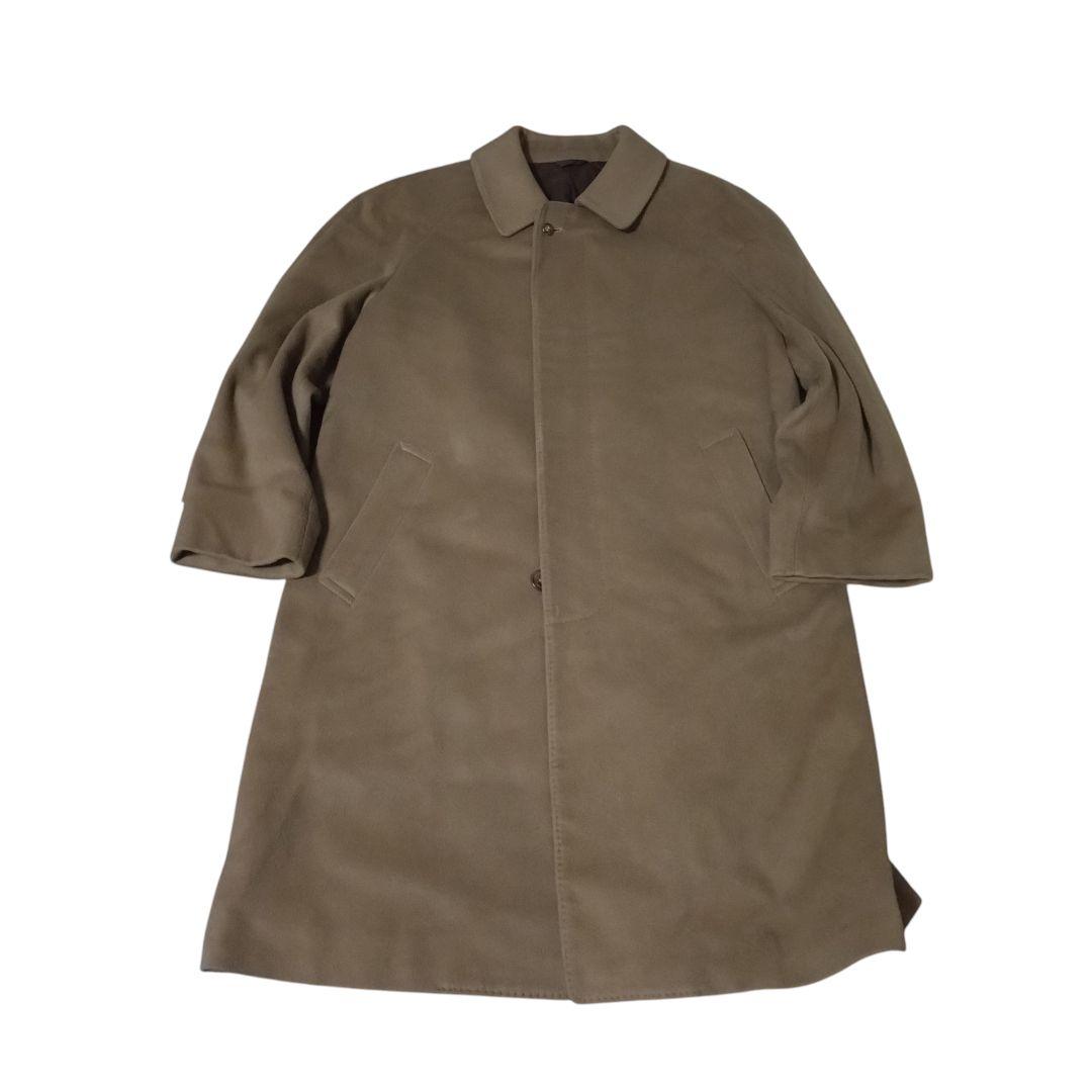 【カシミヤ100%】 バレンシアガ ステンカラーコート 比翼ボタン ヴィンテージ