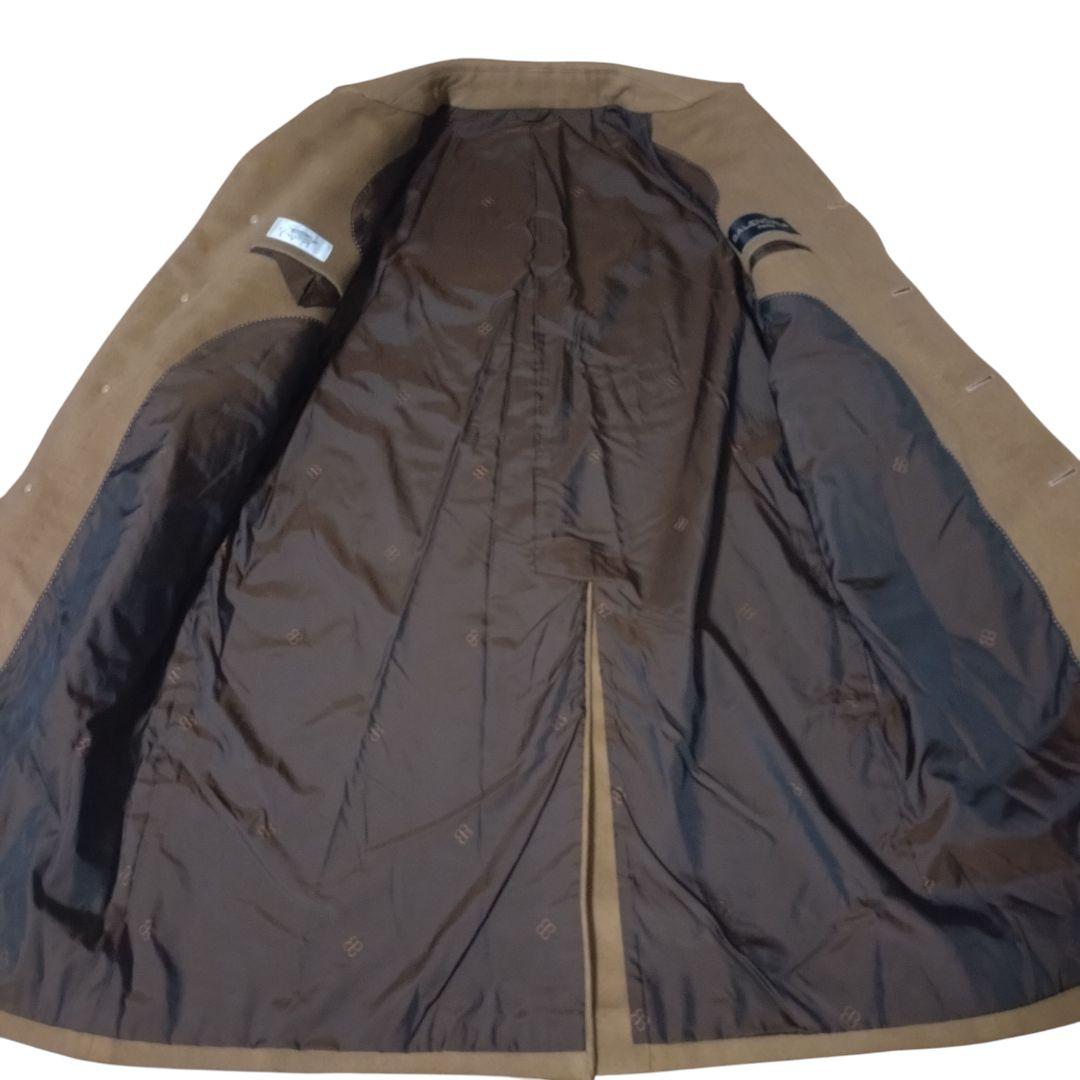 【カシミヤ100%】 バレンシアガ ステンカラーコート 比翼ボタン ヴィンテージ