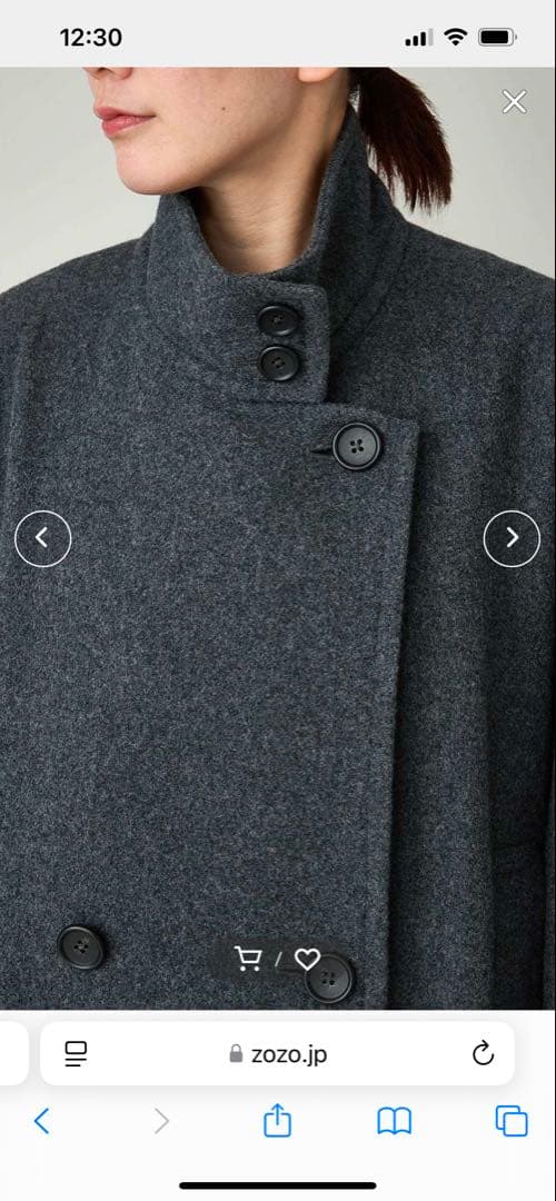 最終お値下げ！美品カレンソロジーメルトンスタンドカラーコート