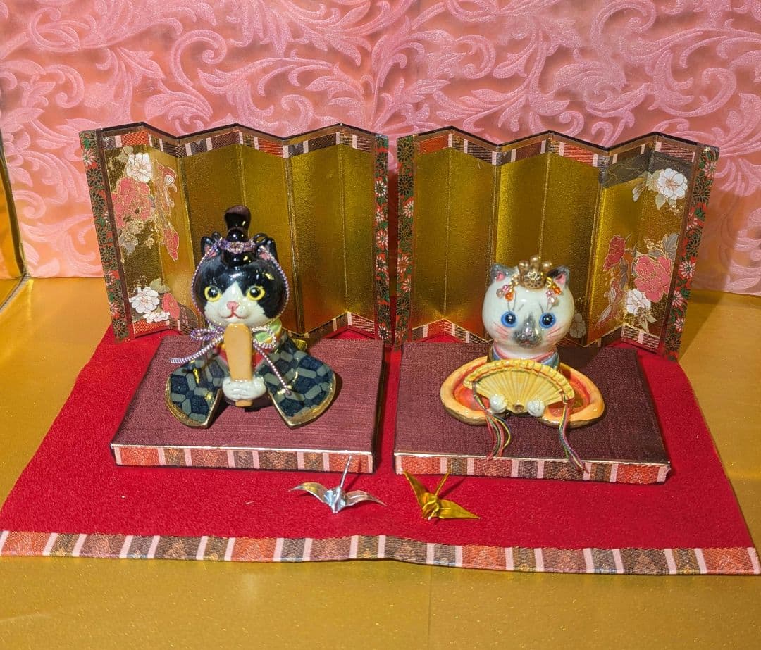 猫の雛人形
