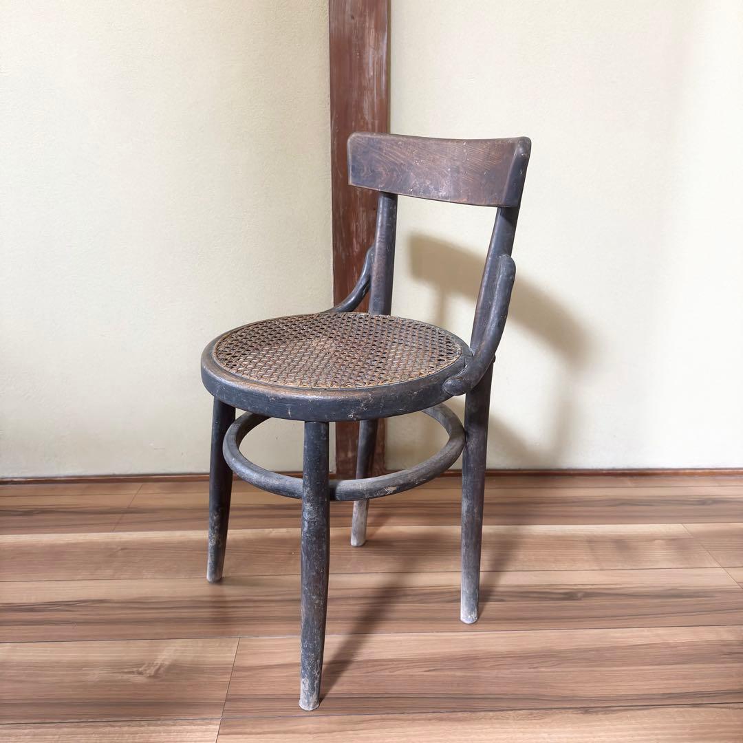 vintage old maruni マルニ木工 曲木椅子 ラタンチェア