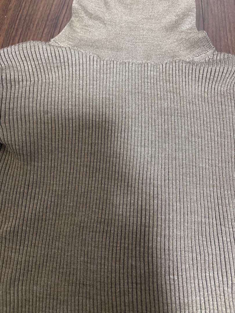 m*★様 Chaos 18Gシルクリブ タートルネックニット シルク100％ F