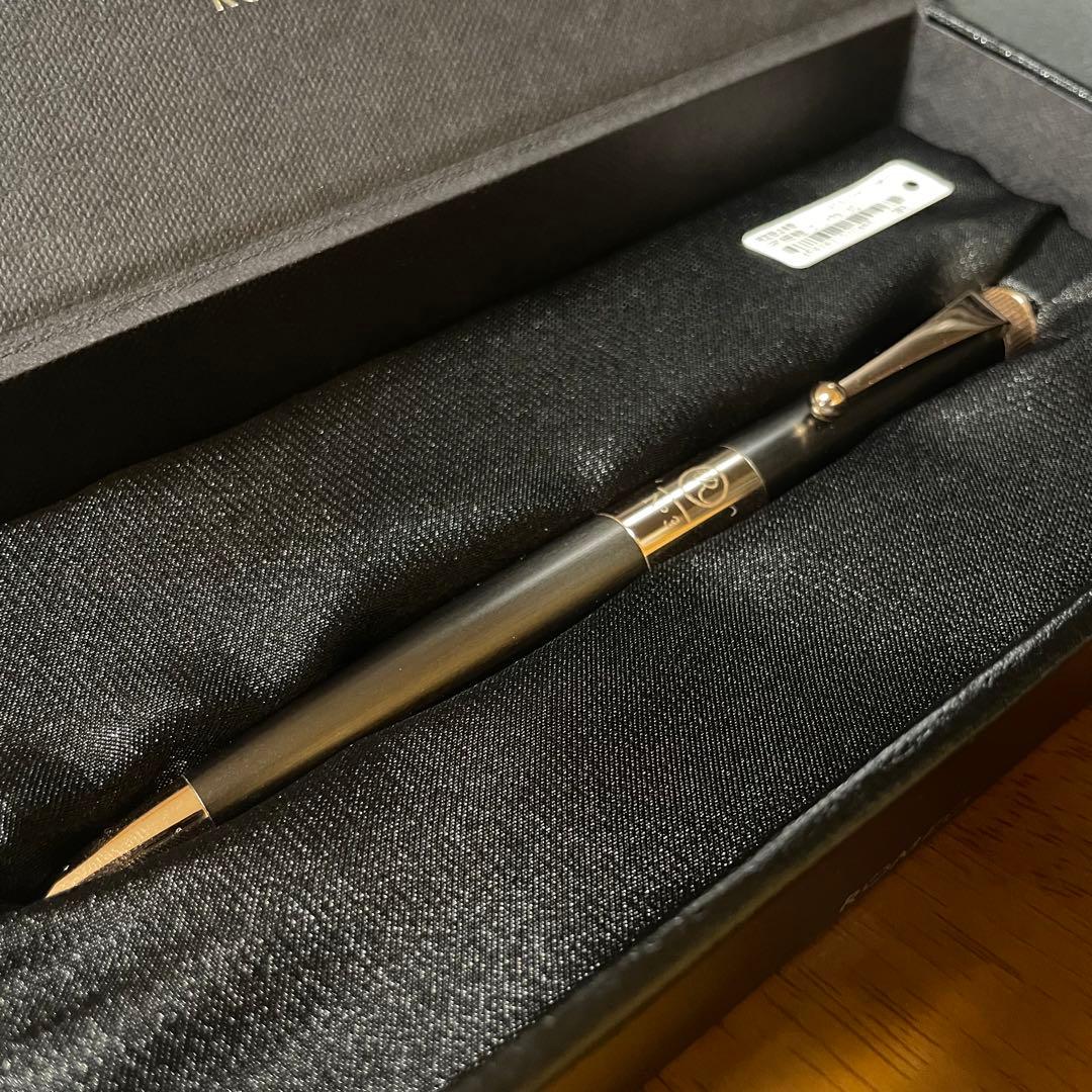 伊東屋 ロメオ[限定]No.3ボールぺン 細軸 ガンメタル/アプリコットゴールド