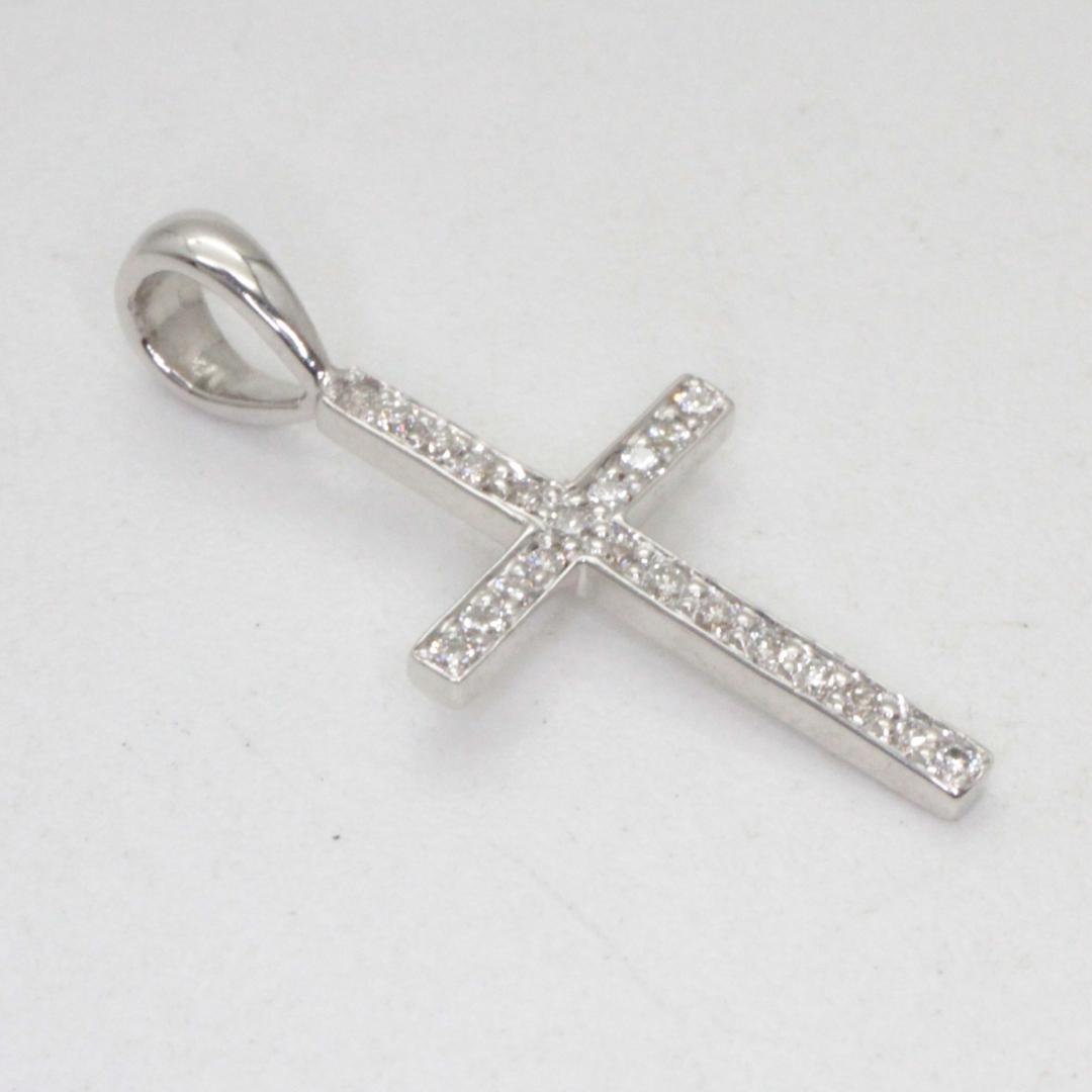 クロフネアイファニー スティンガークロスSダイヤペンダントトップK18WG