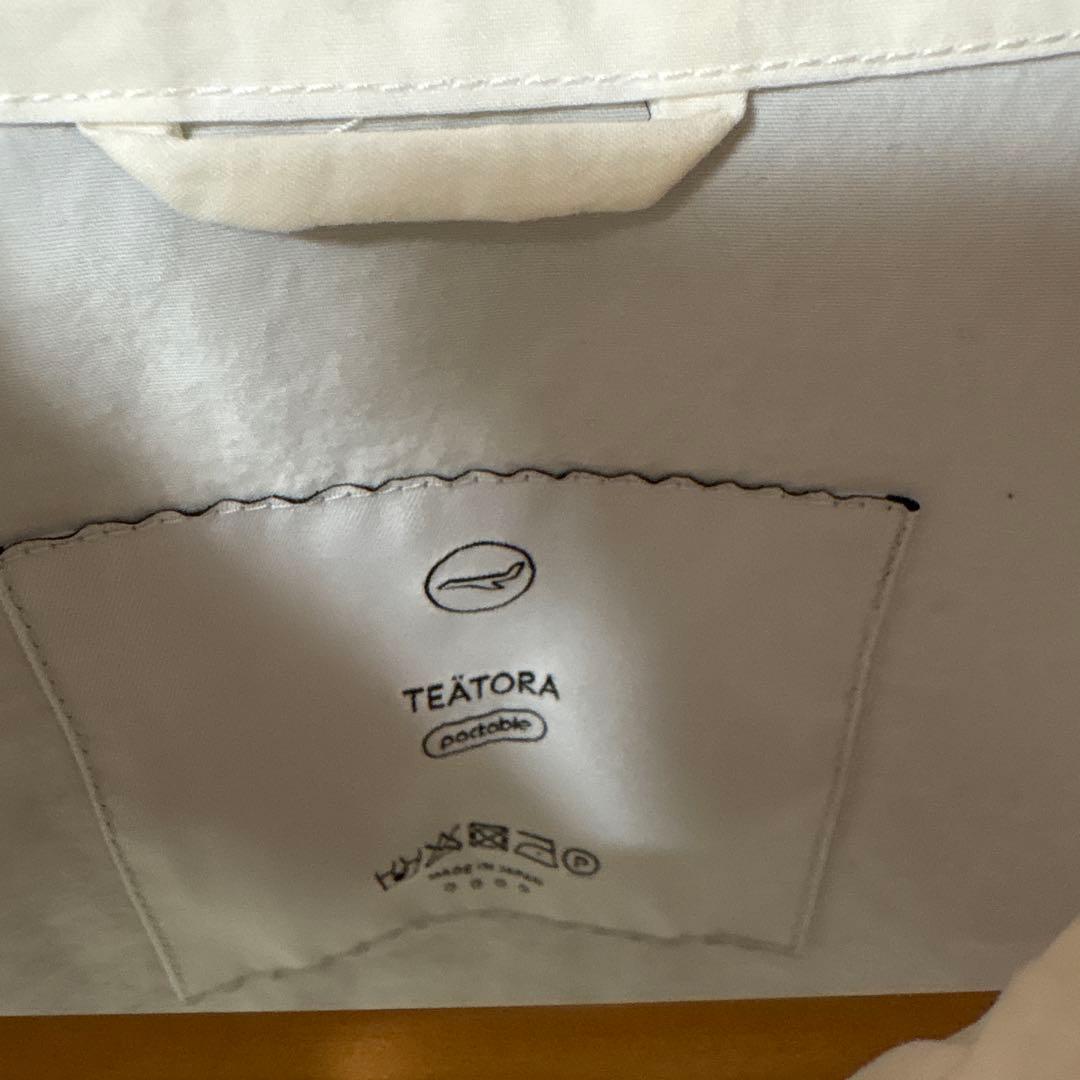 teatora カートリッジシャツ　パッカブル　ホワイト　4 希少