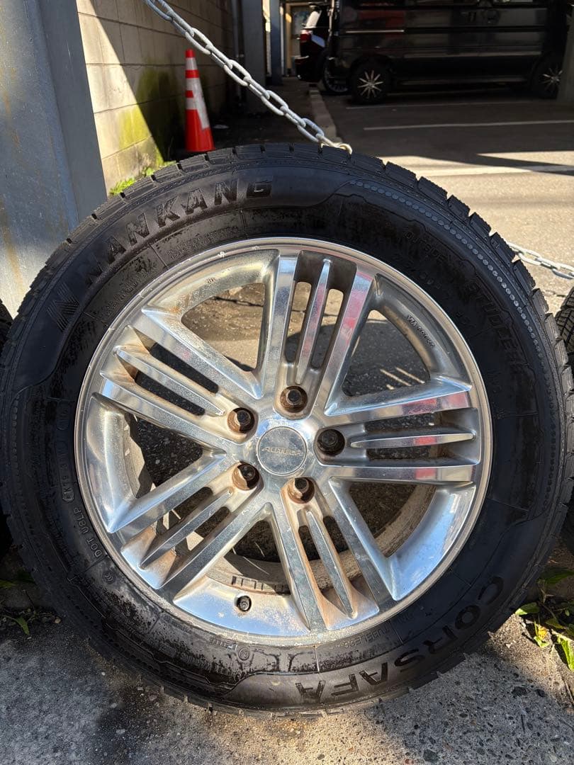 E51エルグランドライダー純正ホイール　スタッドレスタイヤ付215/60R17