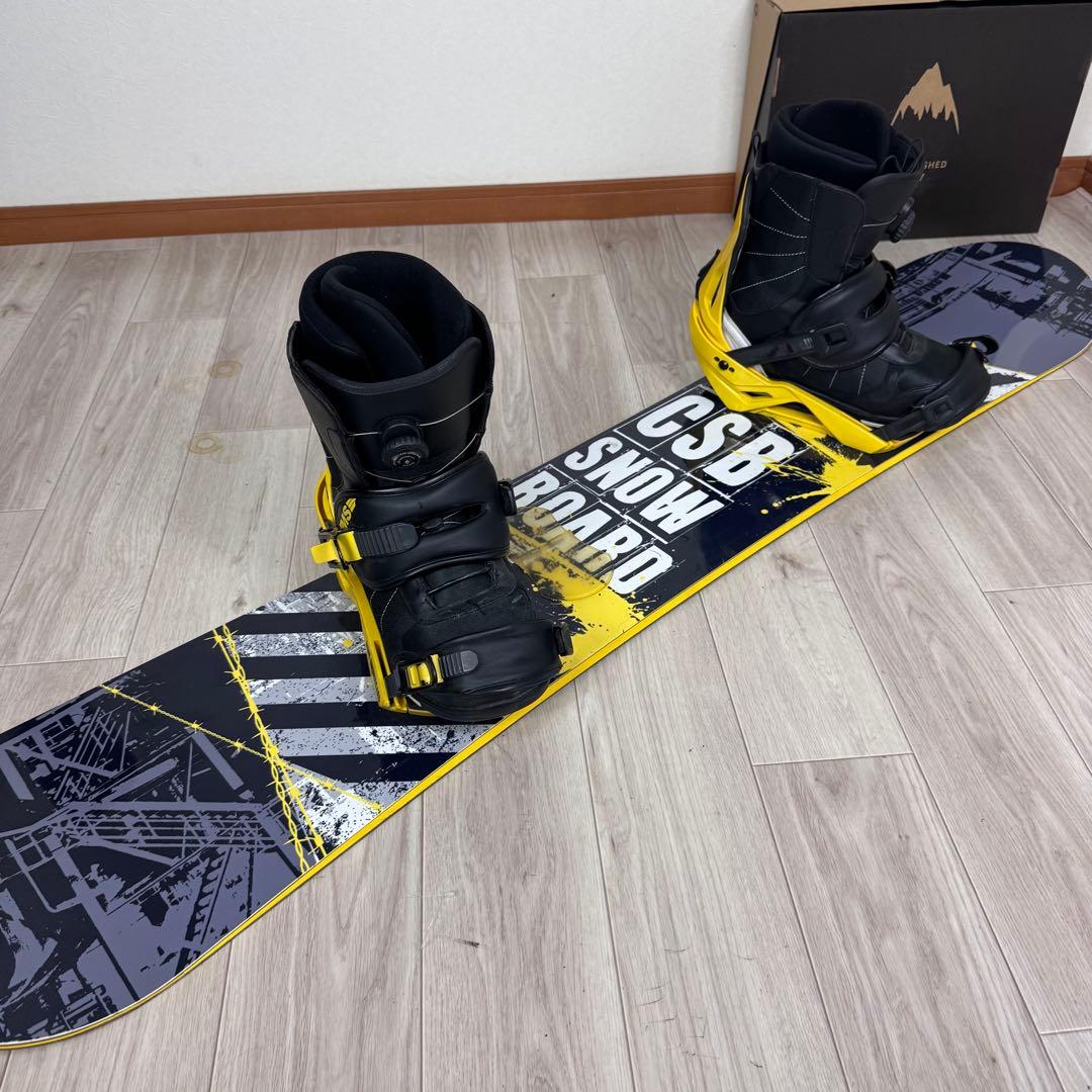専用CSB スノーボードセット155cm ブーツ 27.5cm