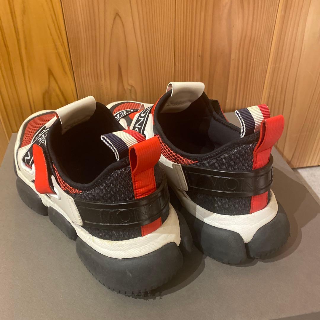 MONCLER メッシュスニーカー レッド/ホワイト/ブラック