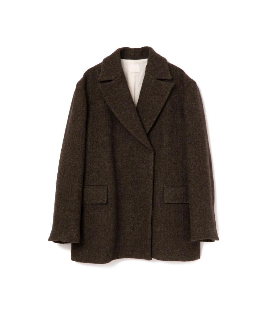 RIELLE RICHE リエル Wool Jacket Coat(Brown)