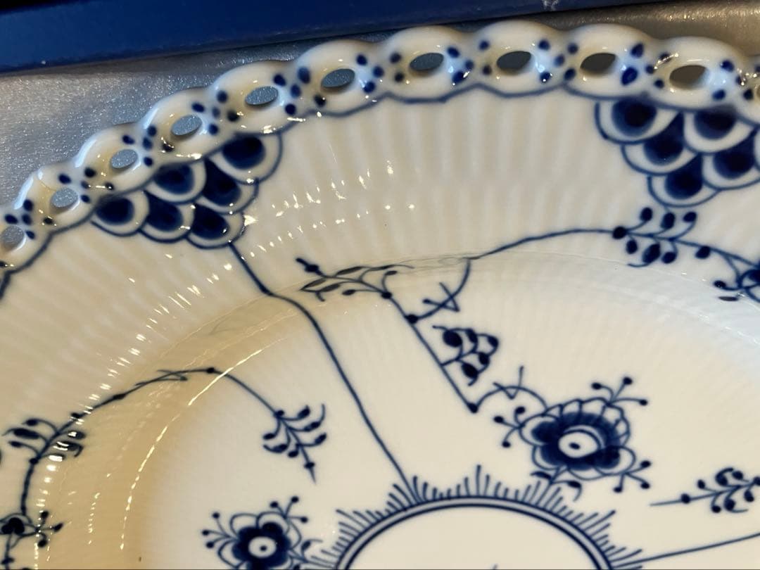 ロイヤルコペンハーゲン　ブルーフルーテッドフルレース　33プレート　大皿