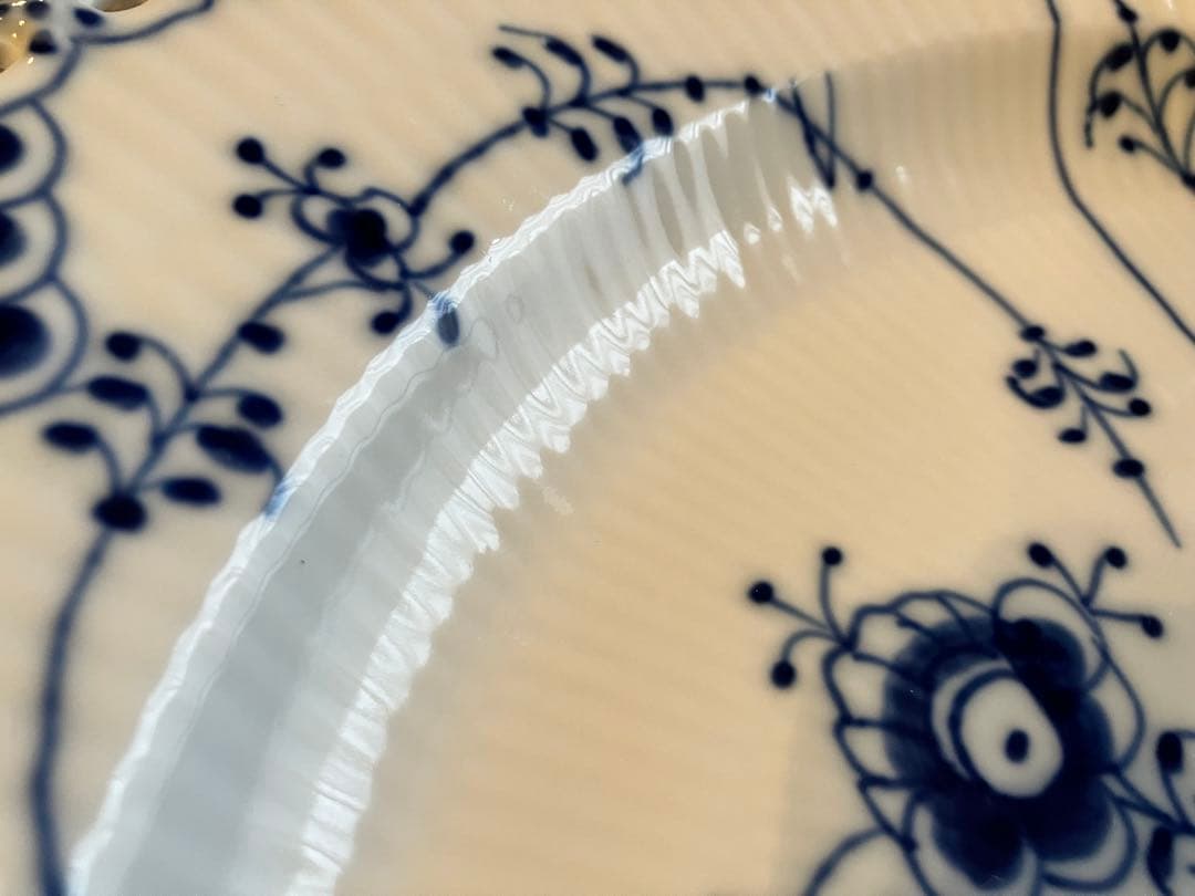 ロイヤルコペンハーゲン　ブルーフルーテッドフルレース　33プレート　大皿