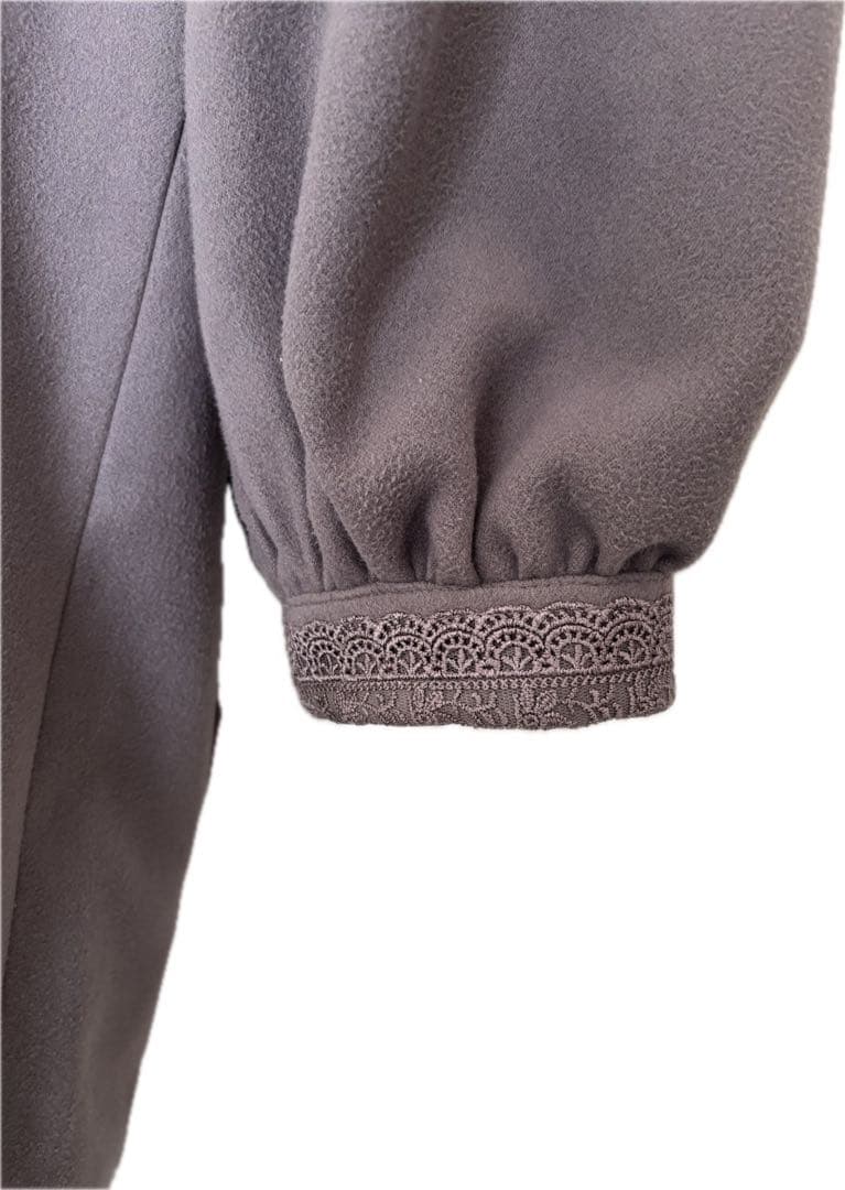 【極美品】axesfemme パネル刺繍ダッフルコート　ラベンダーL