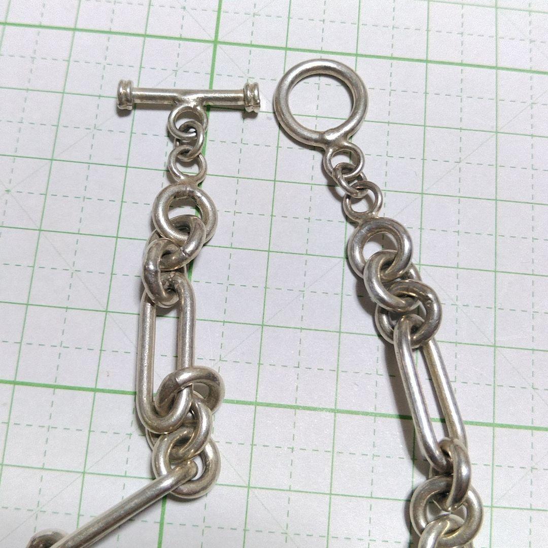 M*様 SILVER 925 オーバル & サークル チェーン ネックレス 未使