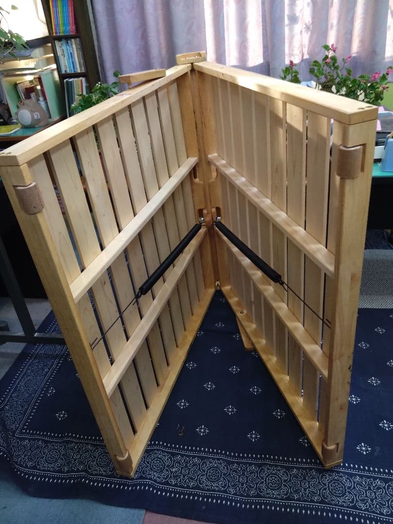 中居木工　ひのきスノコマット 折りたたみマット スプリング付き②