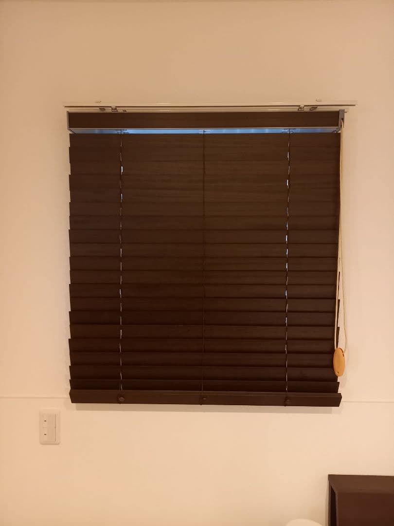 カーテンレール専用 木製ブラインド【穴あけ不要】※最終お値下げ❗