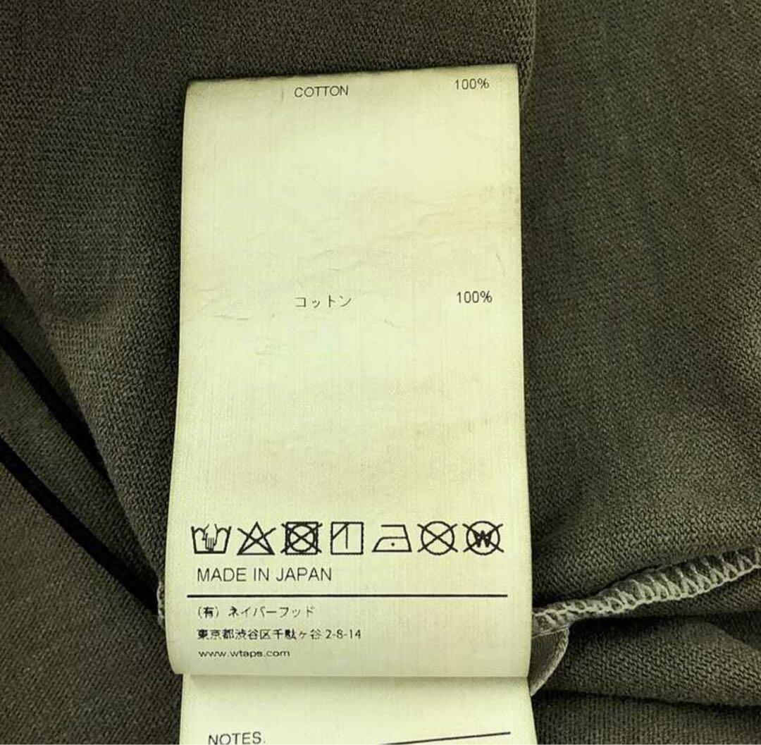 WTAPS /SPEC/LS/COTTON ロングスリーブ Tシャツ