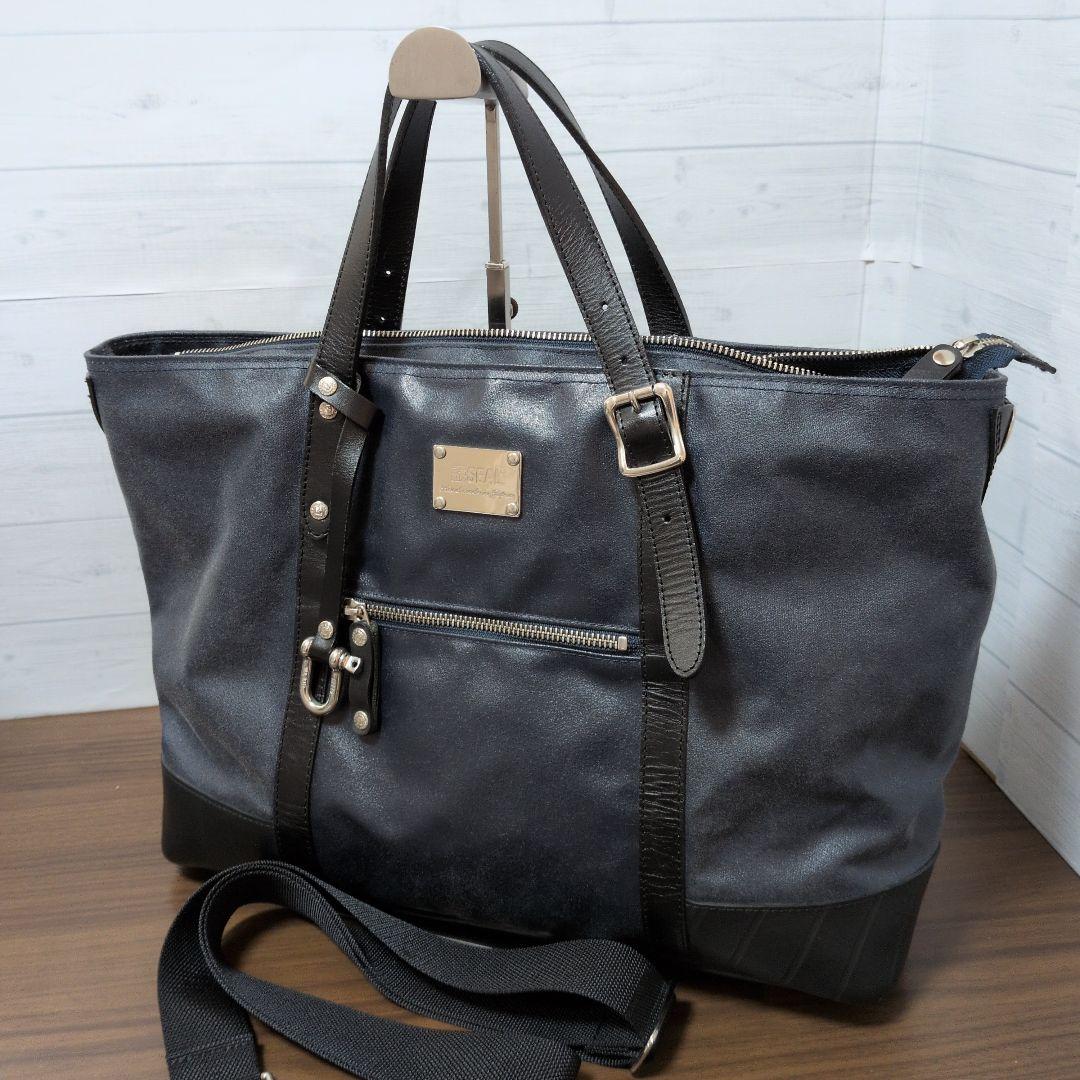 シール×森野帆布　トートバッグ　メンズ　レディース　バッグ　美品