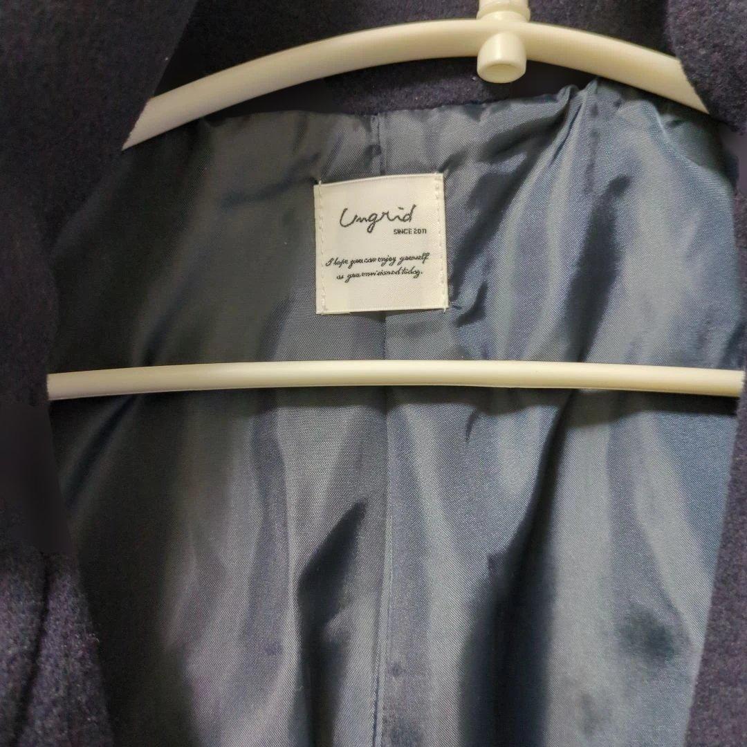 Ungrid　スタンドカラーダッフルコート　ネイビー　S