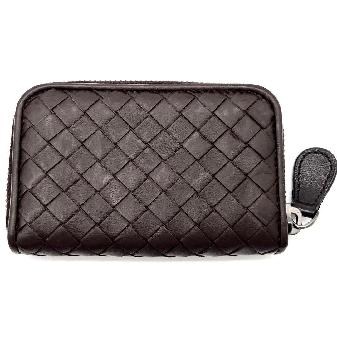 【美品】ボッテガヴェネタ　ケース　小銭入れ　イントレチャート　ブラウン