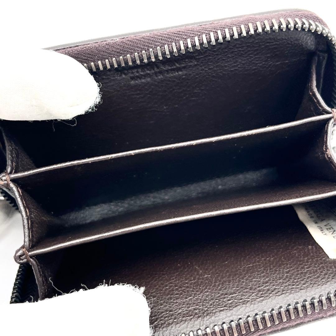 【美品】ボッテガヴェネタ　ケース　小銭入れ　イントレチャート　ブラウン