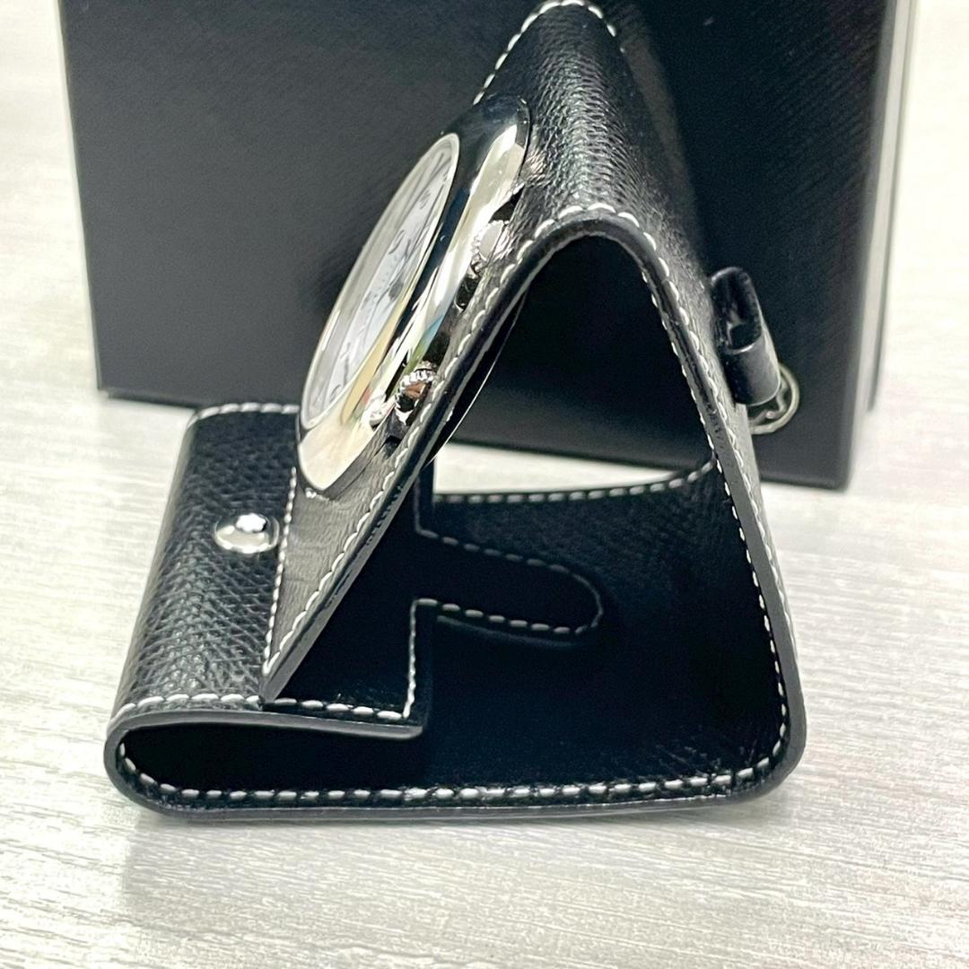 超美品　MONTBLANC　モンブラン　トラベルクロック　ブラック