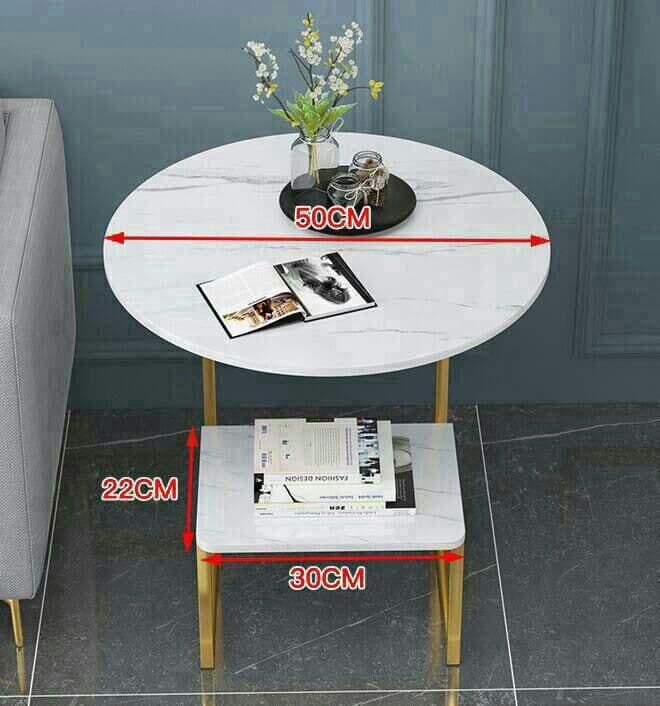 テーブルテーブル 小型のテーブル ベッドテーブル 大理石模様 ソファの脇のテ9