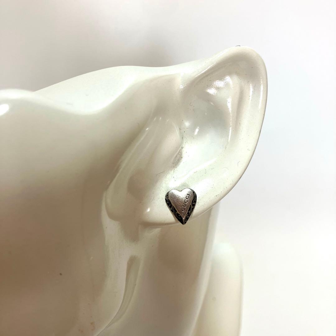 【廃盤品】GUCCI グッチ アラベスク ハート ピアス