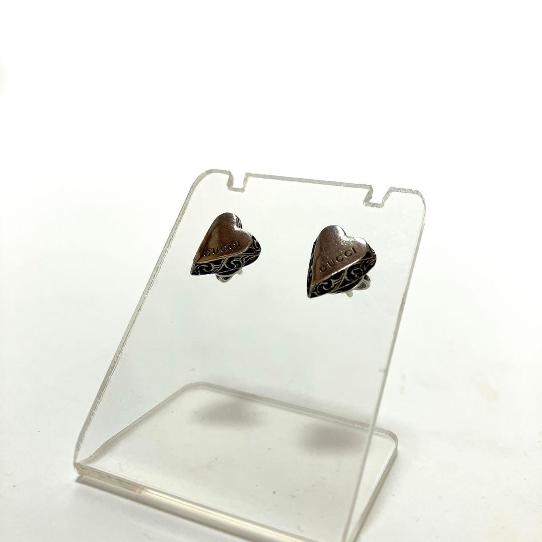 【廃盤品】GUCCI グッチ アラベスク ハート ピアス