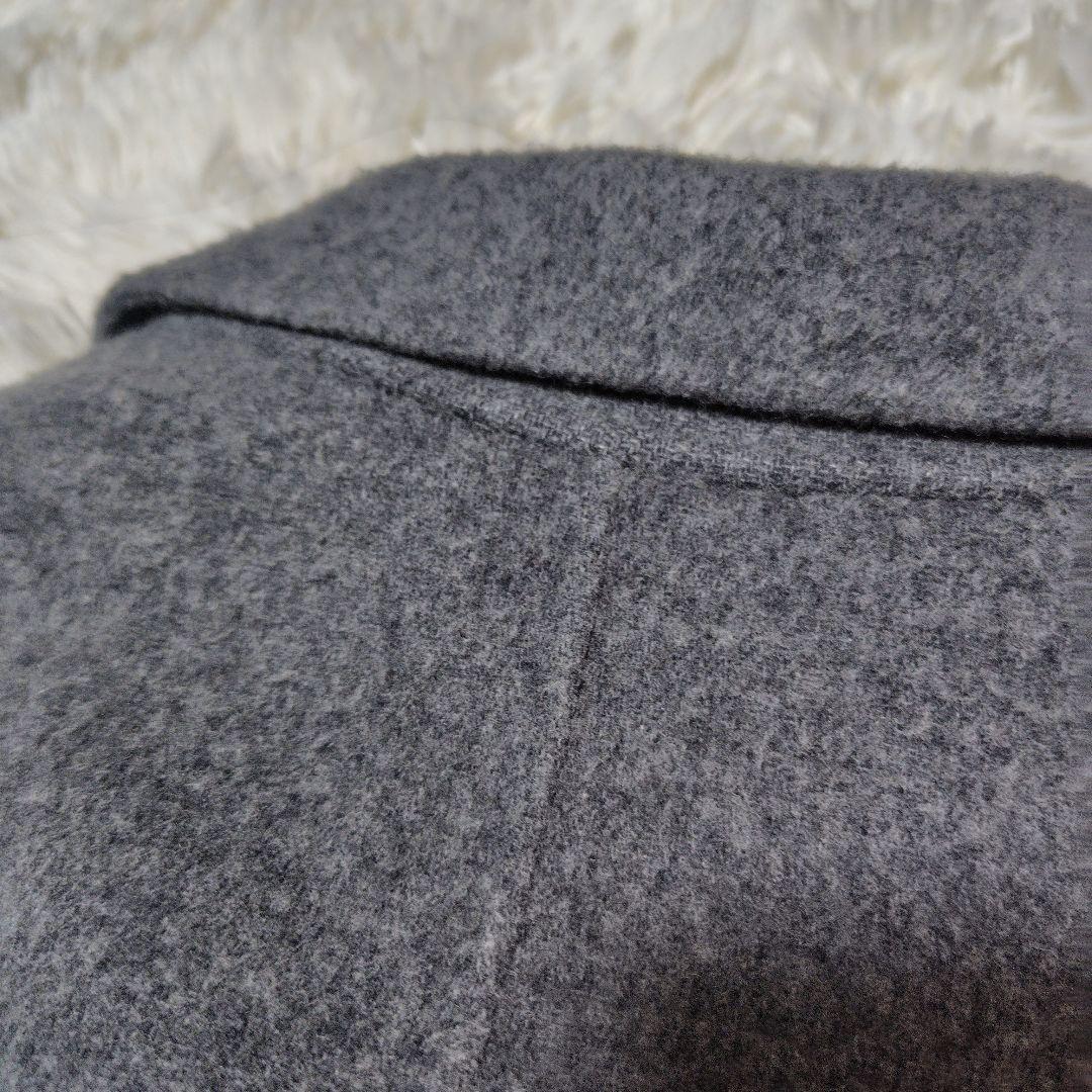 【マキシ♡定価4万】ノークバイザライン　リバーウールコート　ベルテッド　グレー