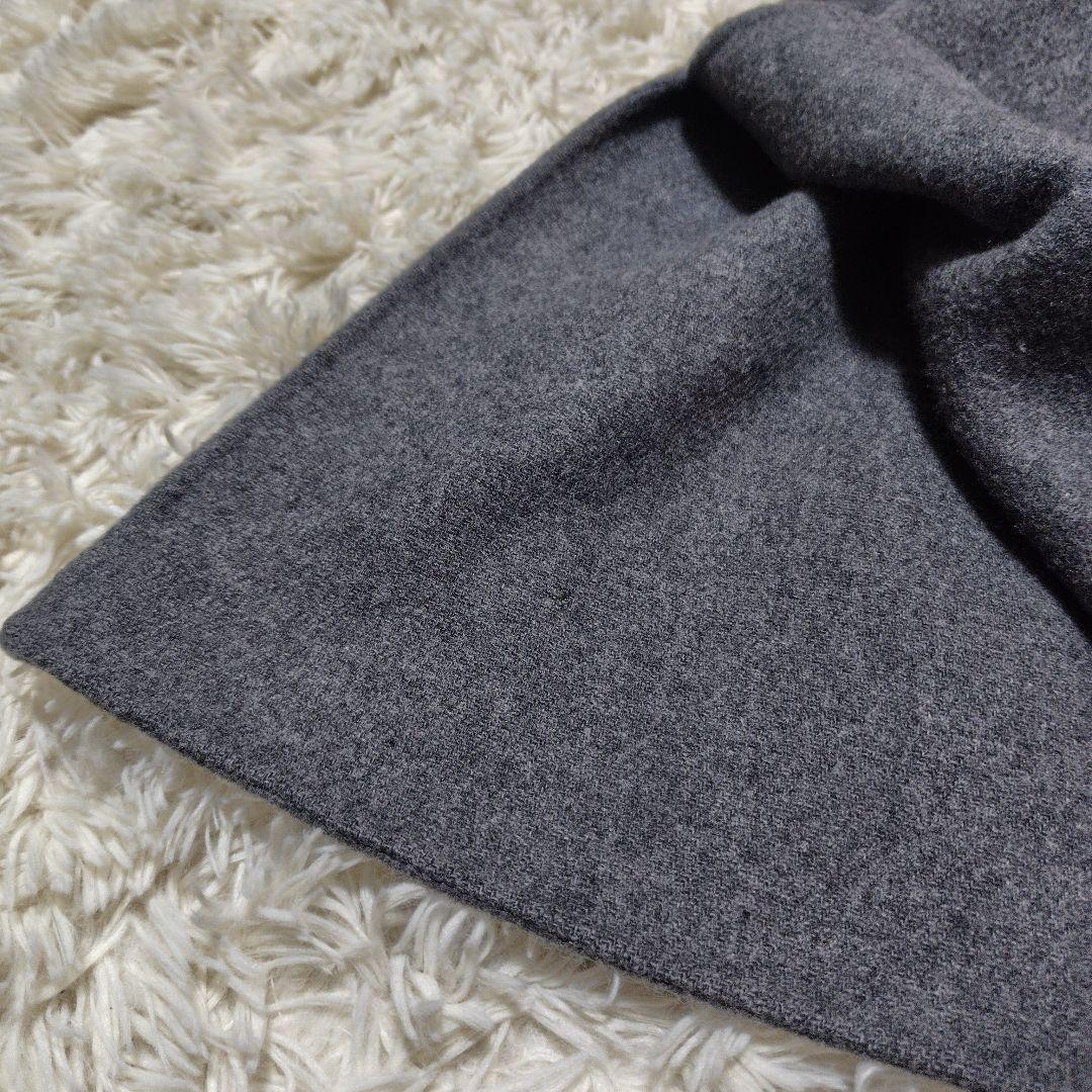 【マキシ♡定価4万】ノークバイザライン　リバーウールコート　ベルテッド　グレー