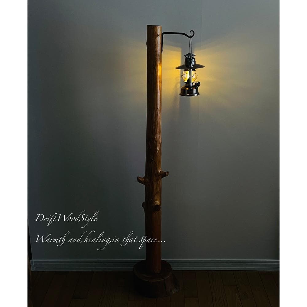 大サイズの天然流木のランプスタンド 置物 北欧 照明 ランタン N9