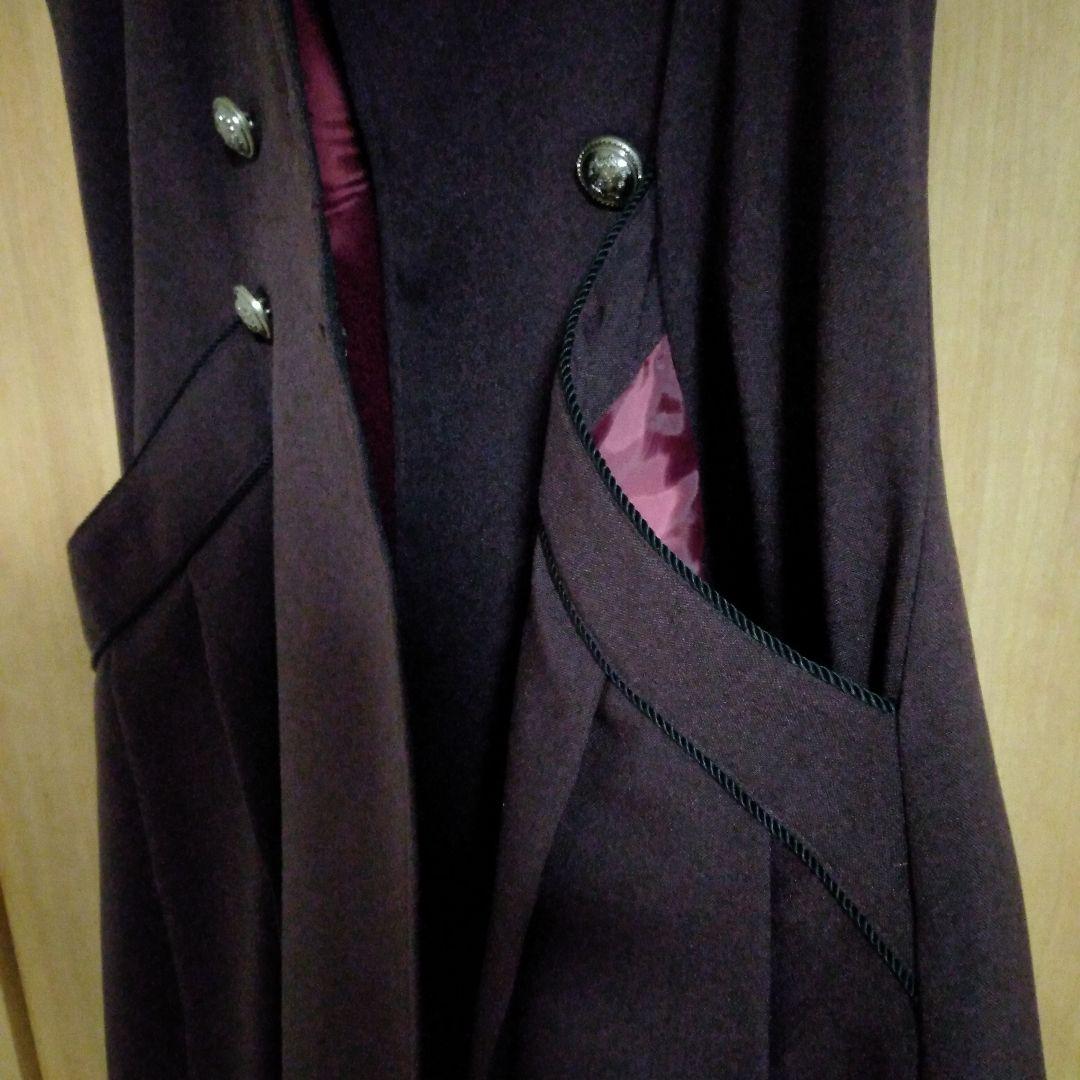 m*y様 グレーティアジャンパースカート　ボルドー ダブルボタン